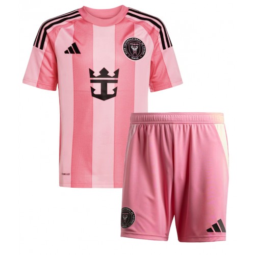 Inter Miami Rodrigo De Paul #7 Replik Heimtrikot Kinder 2025-26 Kurzarm (+ Kurze Hosen)
